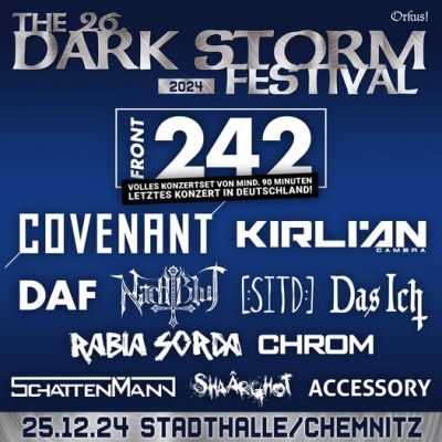 25.12.2024 - Darkstorm Festival 2024 @ Chemnitz Stadthalle